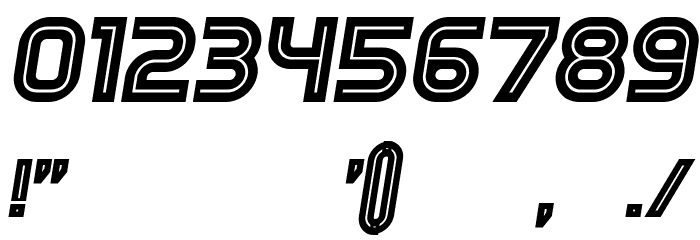 Games Italic Font OTHER CHARS