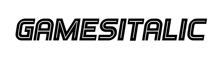 Games Italic  नि: शुल्क फ़ॉन्ट्स डाउनलोड