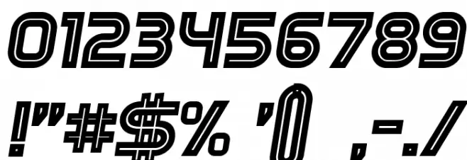 Games Italic Font OTHER CHARS