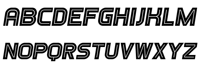 Games Italic Font LOWERCASE