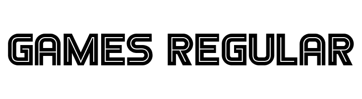 Games Regular  les polices de caractères gratuit tlcharger