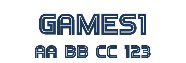 Games1 Font Preview