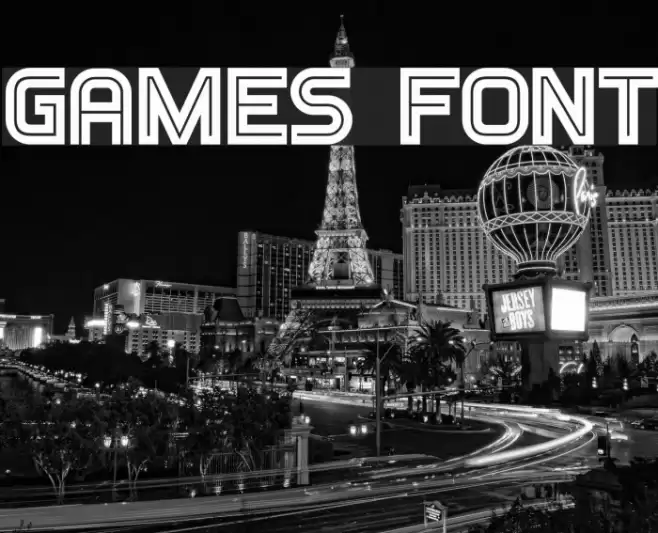Games Font examples