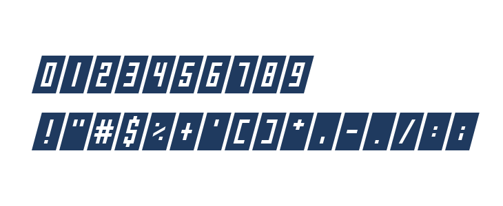 Gameshow Italic Other Characters