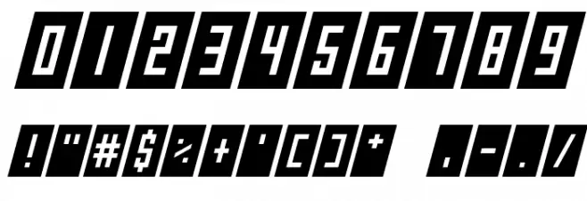 Gameshow Italic Font OTHER CHARS