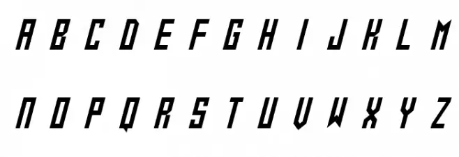 Gameshow Italic フォント 大文字