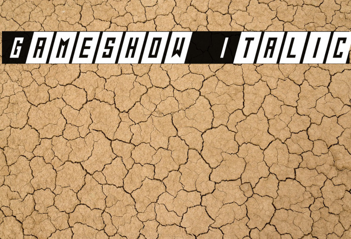 Gameshow Italic Example 1