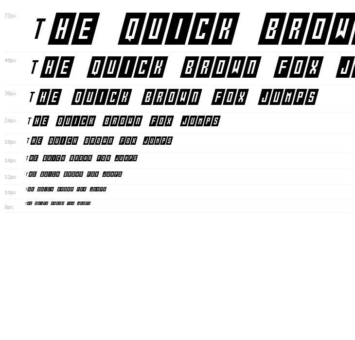 Gameshow Italic Waterfall