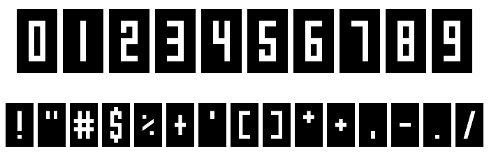 Gameshow Font OTHER CHARS