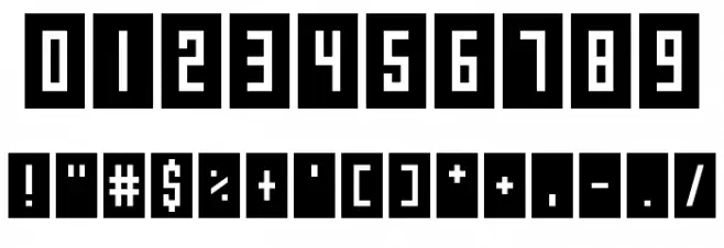 Gameshow Font OTHER CHARS