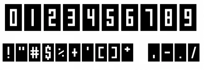 Gameshow Font OTHER CHARS