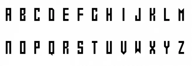 Gameshow Schriftart Groß