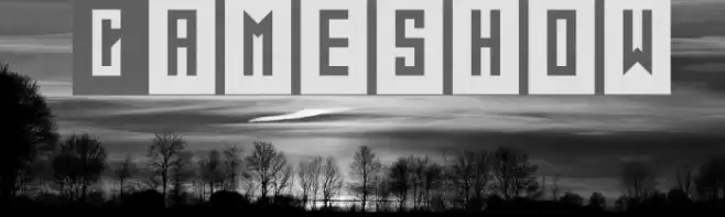 Gameshow Font examples