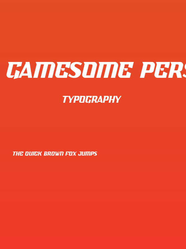 Gamesome Personal Use Poster