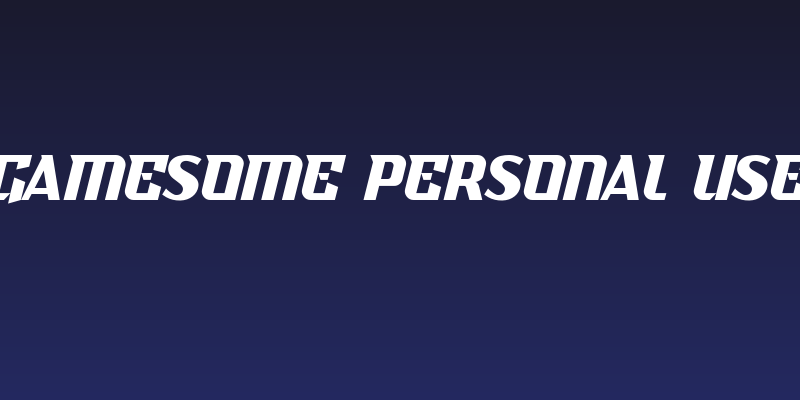 Gamesome Personal Use Social Header