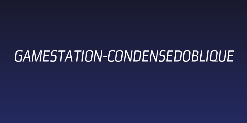 Gamestation-CondensedOblique Social Header