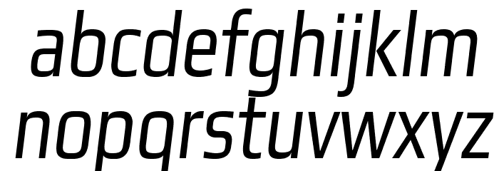 Gamestation-CondensedOblique Font LOWERCASE