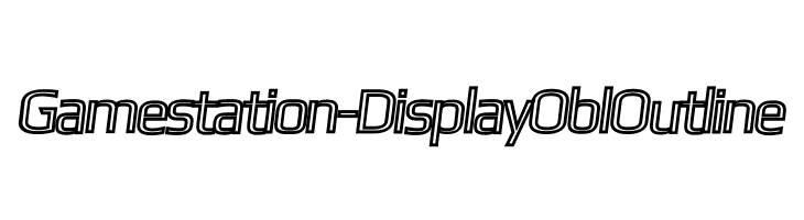 Gamestation-DisplayOblOutline  les polices de caractères gratuit tlcharger