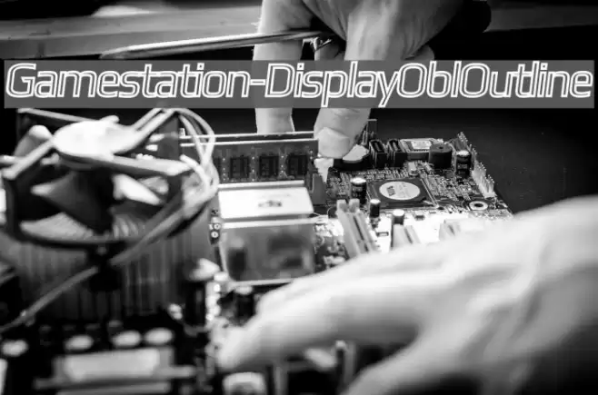 Gamestation-DisplayOblOutline Font examples