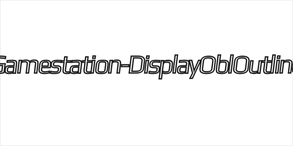 Gamestation-DisplayOblOutline Logo