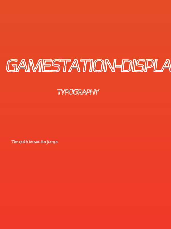 Gamestation-DisplayOblOutline Poster