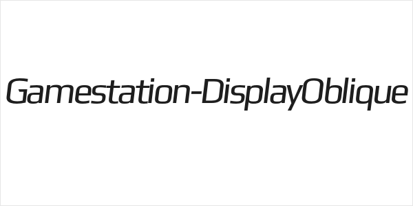 Gamestation-DisplayOblique Logo