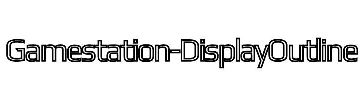 Gamestation-DisplayOutline Font