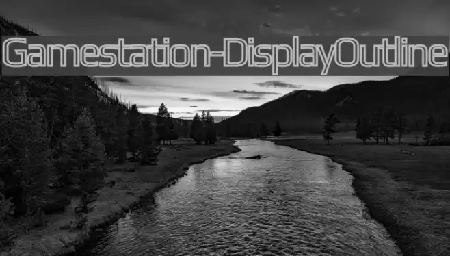 Gamestation-DisplayOutline Fonte examples