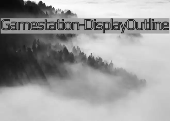 Gamestation-DisplayOutline Fonte examples