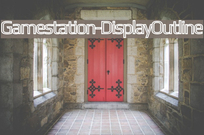 Gamestation-DisplayOutline Fonte examples