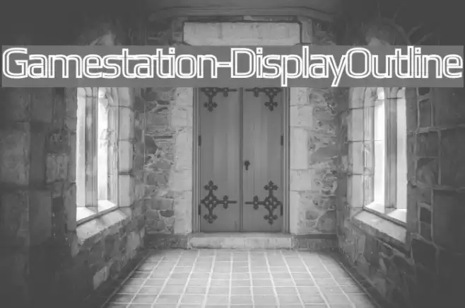 Gamestation-DisplayOutline Fonte examples