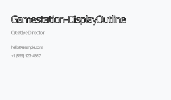 Gamestation-DisplayOutline Business Card