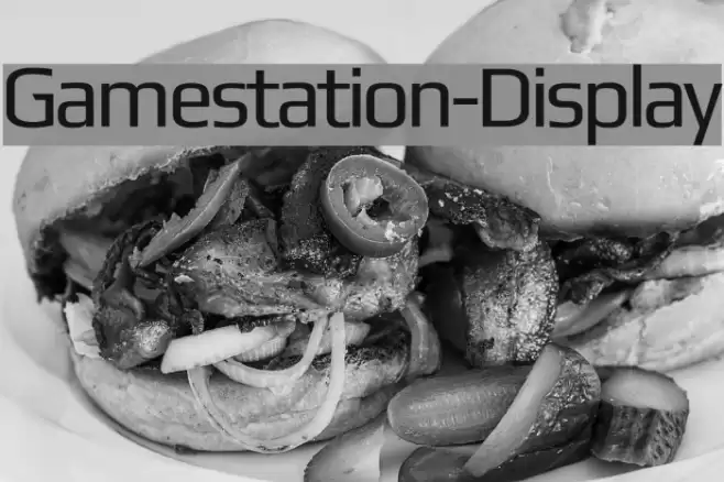Gamestation-Display Font examples