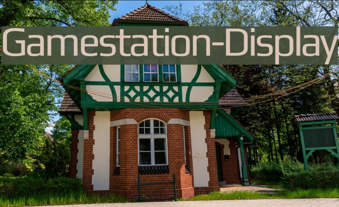 Gamestation-Display Font examples