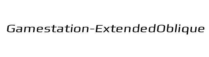 Gamestation-ExtendedOblique  font caratteri gratis