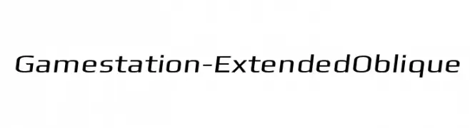 Gamestation-ExtendedOblique  नि: शुल्क फ़ॉन्ट्स डाउनलोड
