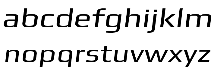 Gamestation-ExtendedOblique Font LOWERCASE