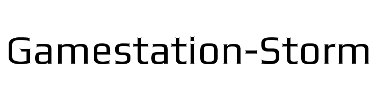 Gamestation-Storm  Frei Schriftart Herunterladen