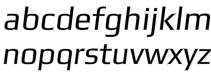 Gamestation-StormOblique Font LOWERCASE