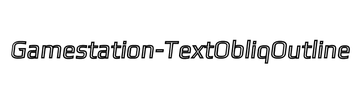 Gamestation-TextObliqOutline  Descarca Fonturi Gratis