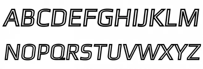 Gamestation-TextObliqOutline Polices MAJUSCULES
