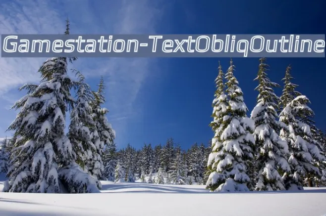 Gamestation-TextObliqOutline Example 1