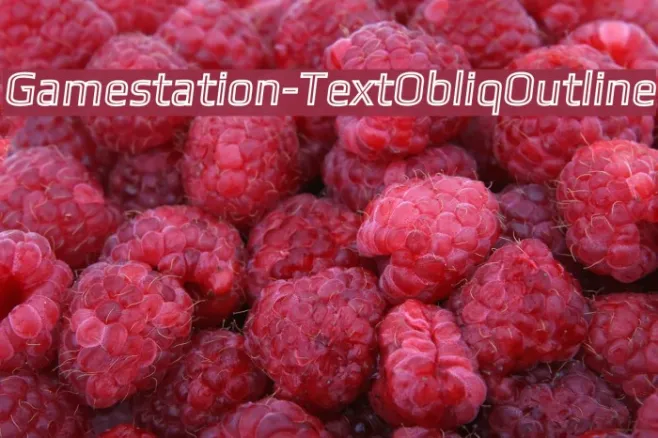 Gamestation-TextObliqOutline Example 3