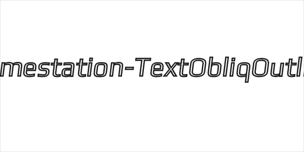 Gamestation-TextObliqOutline Logo