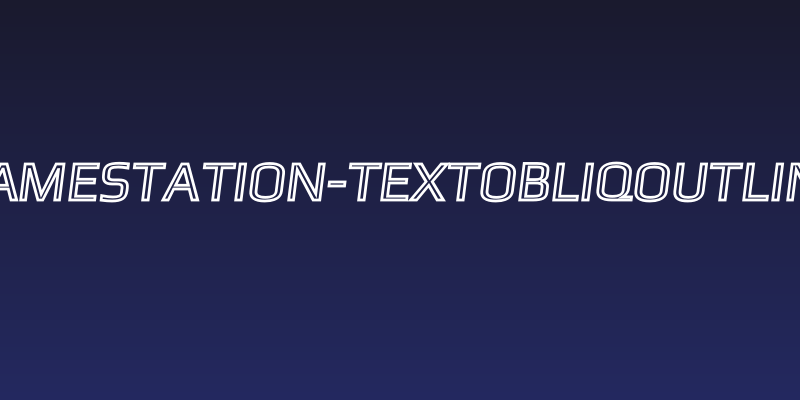 Gamestation-TextObliqOutline Social Header