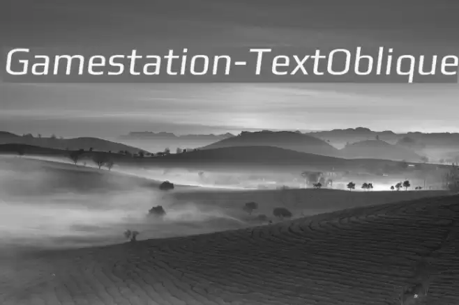 Gamestation-TextOblique フォント examples
