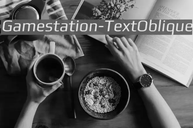 Gamestation-TextOblique フォント examples