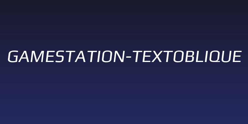 Gamestation-TextOblique Social Header