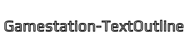 Gamestation-TextOutline  フリーフォントのダウンロード