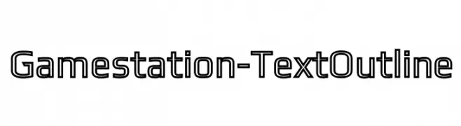 Gamestation-TextOutline  フリーフォントのダウンロード